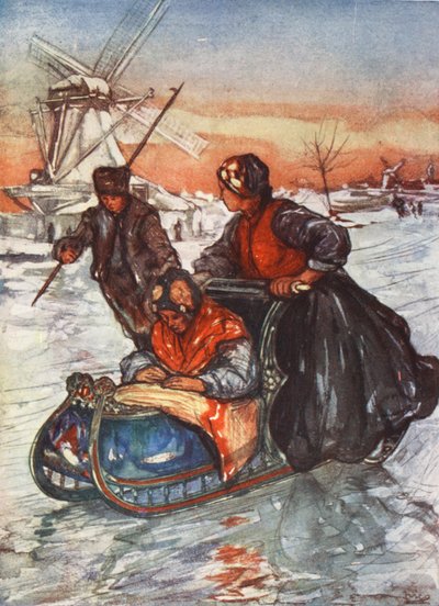 A Race on Skates, 1904 by Nico Jungman